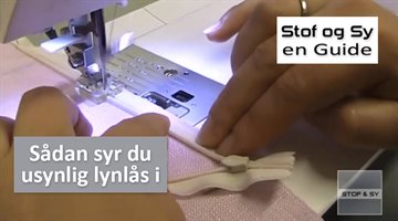 Sådan syr du usynlig lynlås i - en gratis Stof og Sy Guide